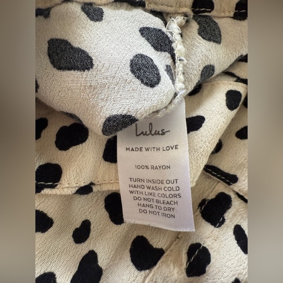Lulu’s-Set a Trend-Dalmatian-Cheetah-Spot-Animal Print-Slip Style Skirt- Size S - Picture 6 of 14